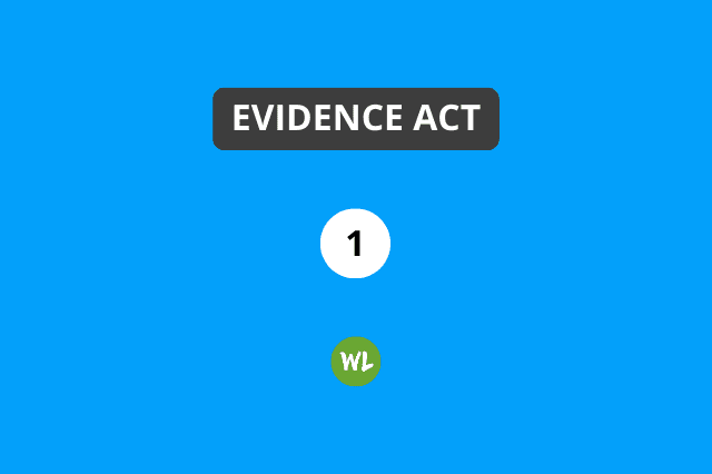 Evidence Act MCQ Test 1