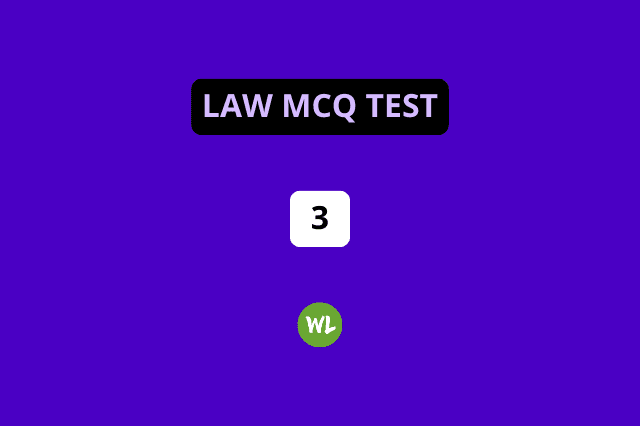 Mixed Law MCQ Test 3