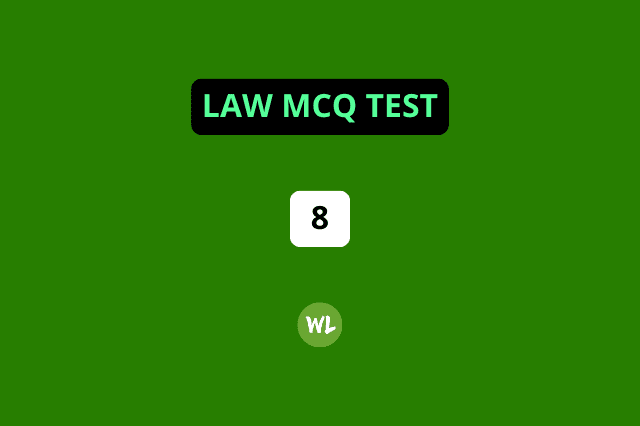 Mixed Law MCQ Test 8