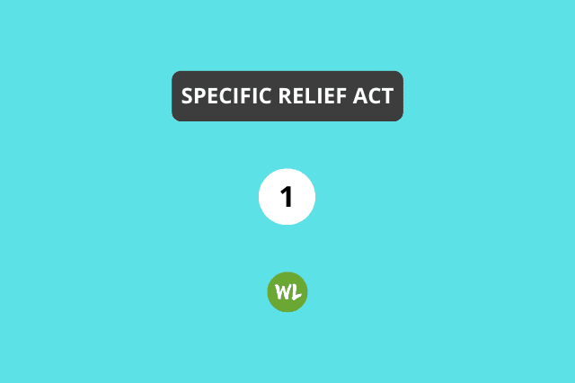 Specific Relief Act MCQ Test 1