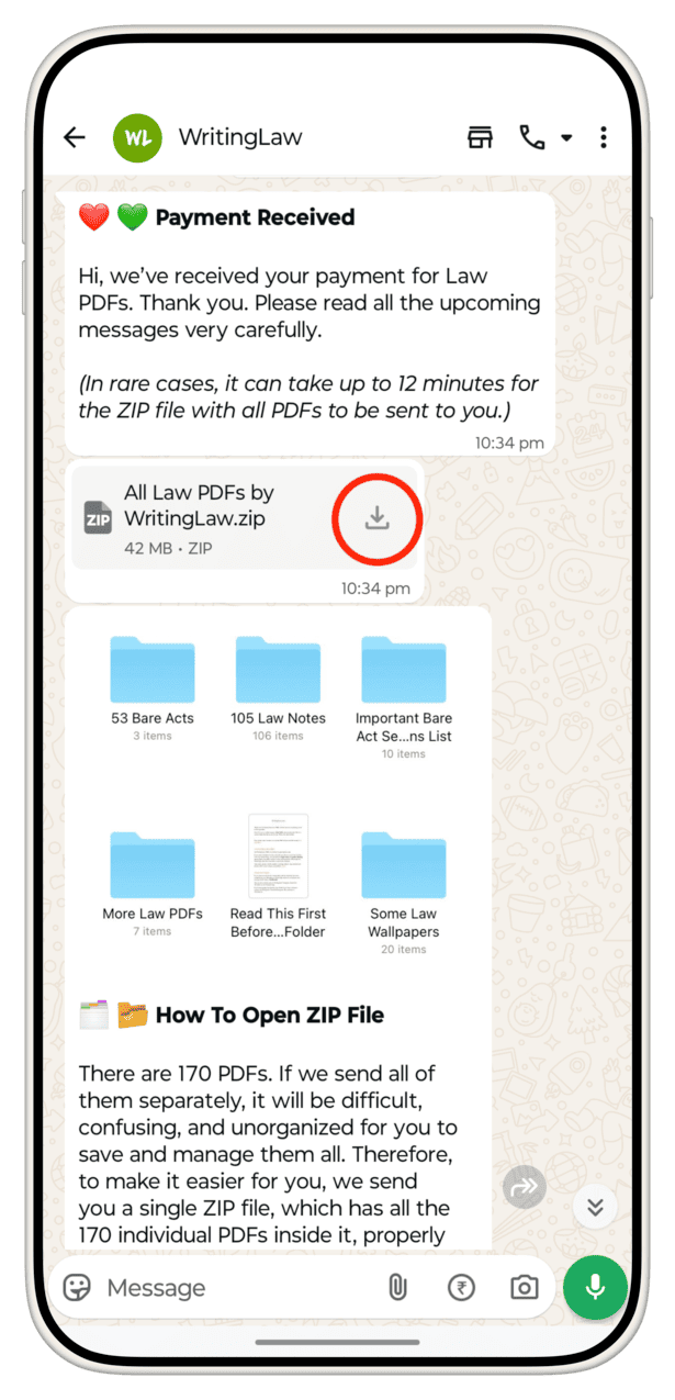 Downloading ZIP file from WritingLaw